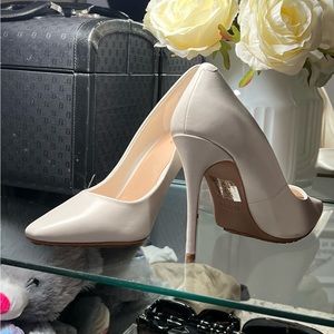 Aldo white leather heels 10